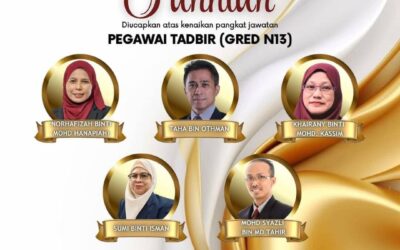 Tahniah Pegawai Tadbir N13