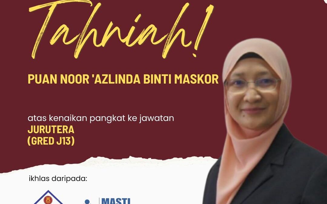 Tahniah ! Puar Noor Azlinda Maskor