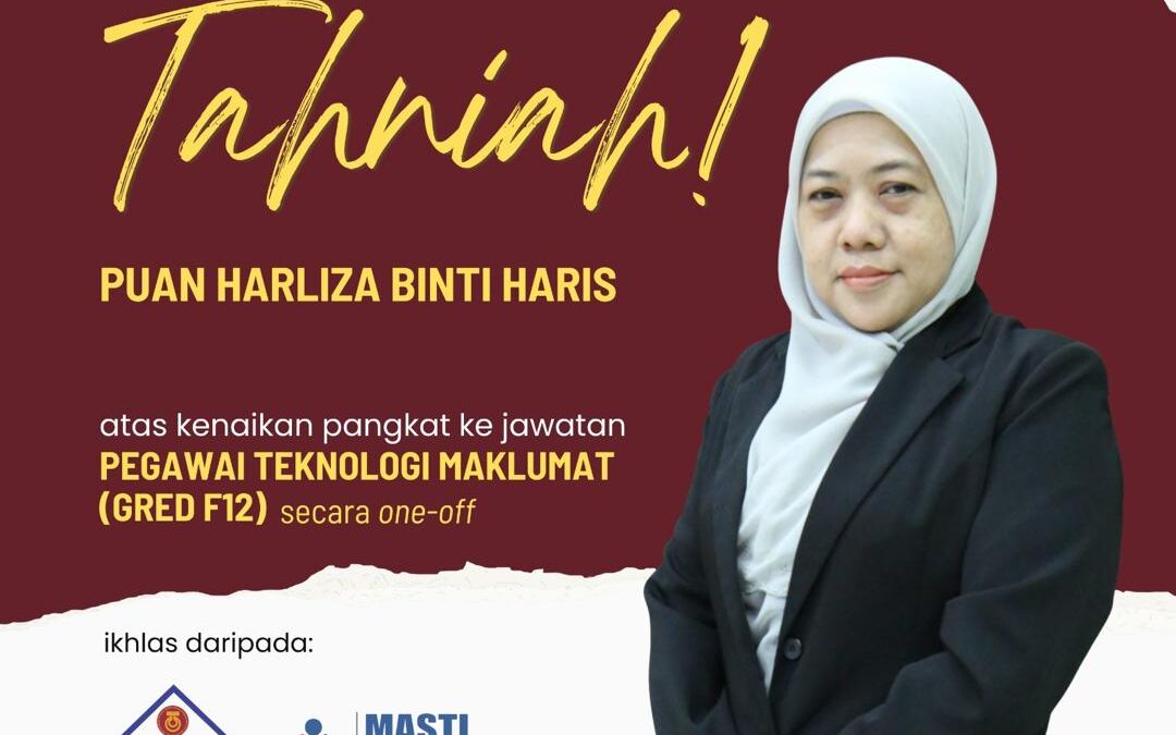 Tahniah ! Puan Harliza binti Haris