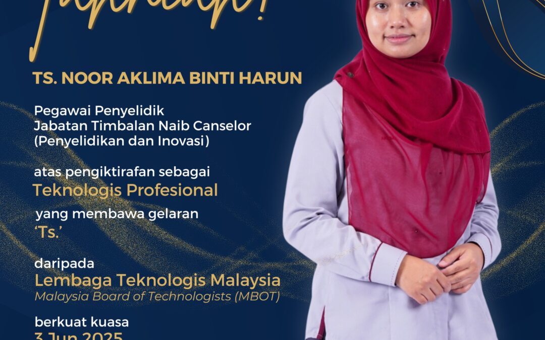 Tahniah Ts. Noor Aklima Binti Harun
