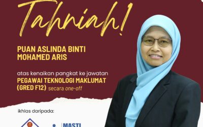 Tahniah Pn Aslinda Mohamed Aris