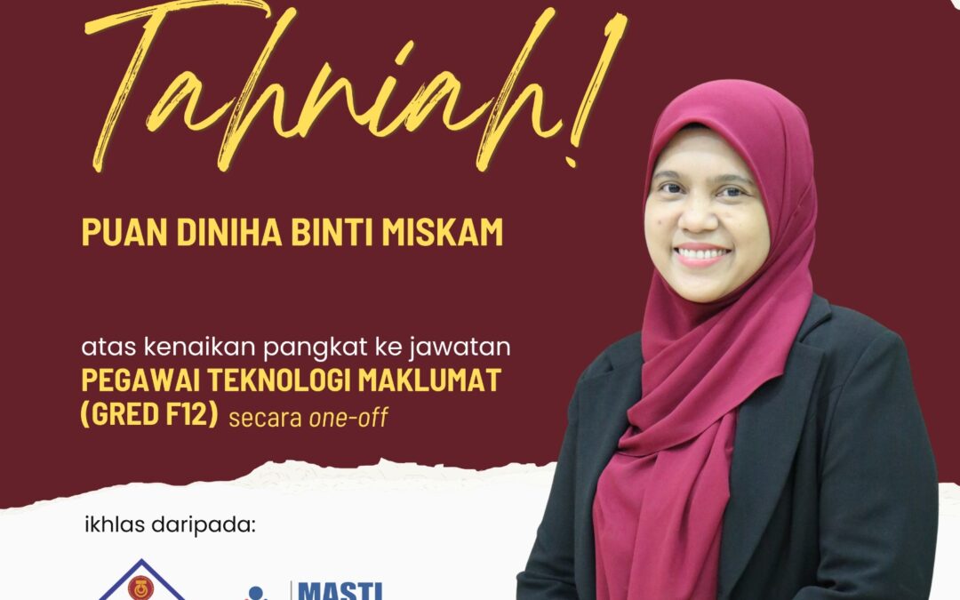 Tahniah Pn Diniha Miskam